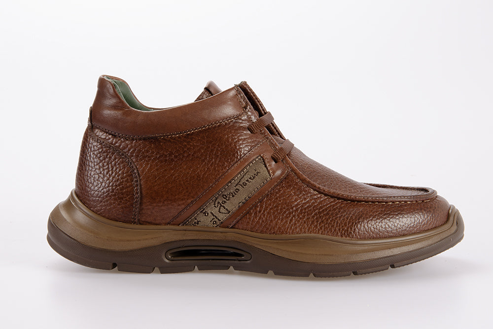 GALIZIO TORRESI Uomo Sneaker alta 325868 DAINO MARRONE