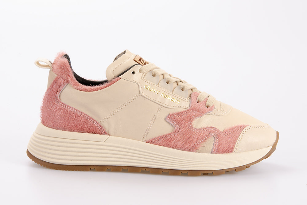 MOMA Donna Sneaker 72601 BEIGE/ROSA