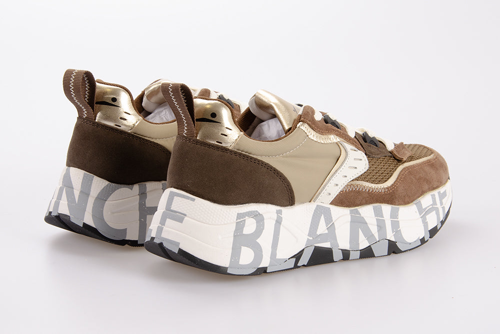 VOILE BLANCHE Donna Sneaker CLUB105 COCOA-DARK BROWN
