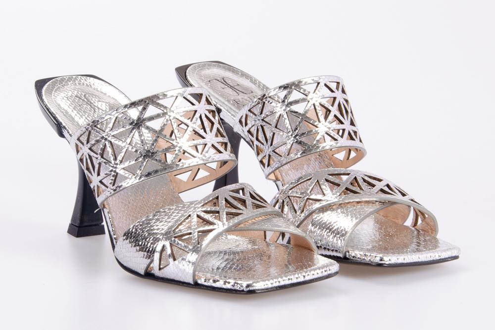 FABI Donna Scarpe con tacco FD8444 SILVER