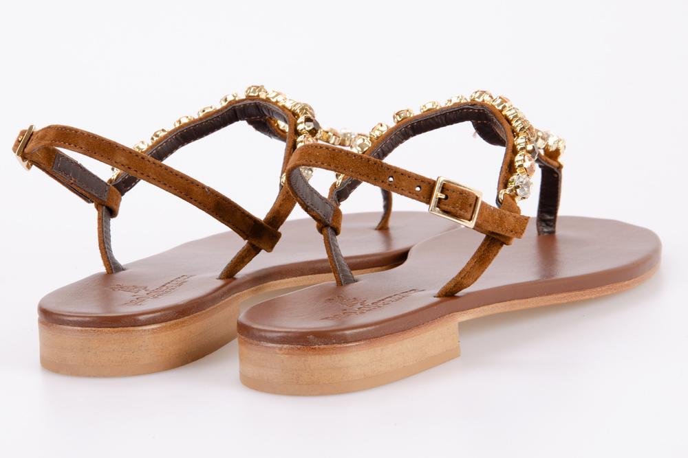 PAOLO FERRARA Donna Sandali CR3429/C CAMOSCIONE MARRONE