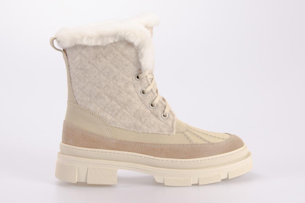 SHEPHERD Donna Stringata alta S_234250 MEGHAN CREME