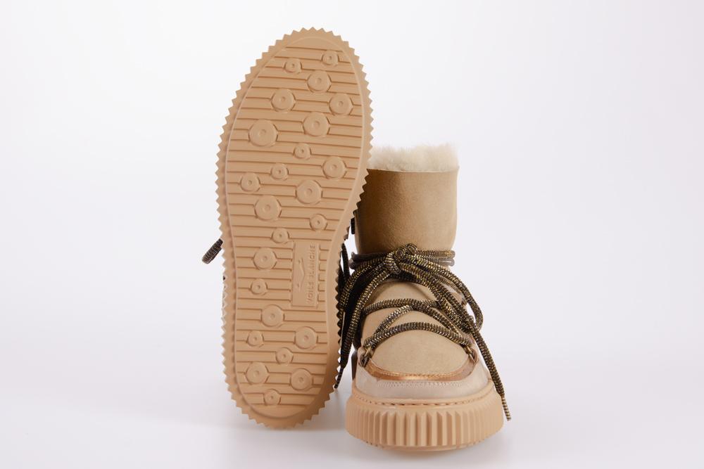 VOILE BLANCHE Donna Stivaletto 2016958 CORTINA SHEARLING BEIGE BRONZE