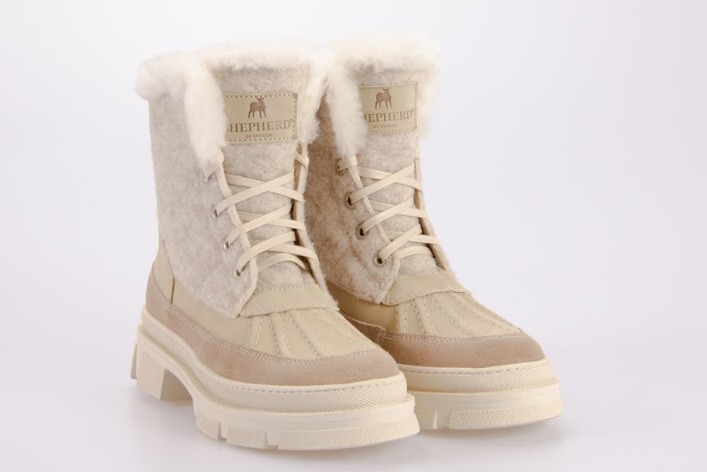 SHEPHERD Donna Stringata alta S_234250 MEGHAN CREME