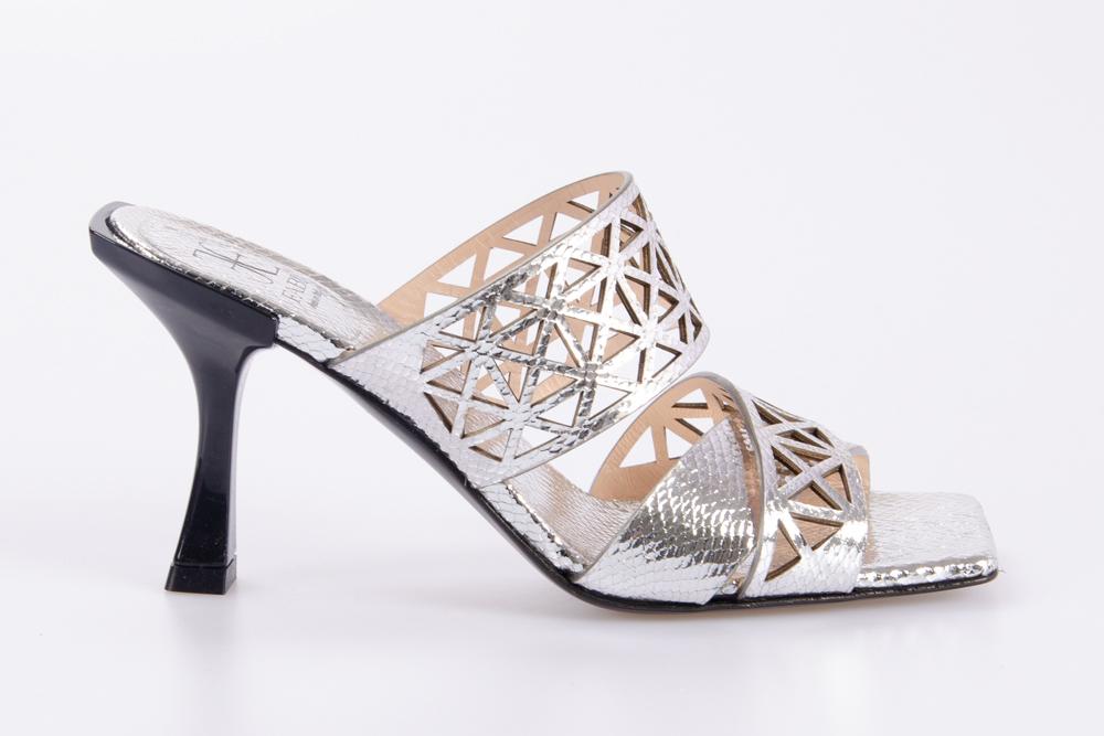 FABI Donna Scarpe con tacco FD8444 SILVER