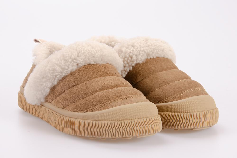 VOILE BLANCHE Donna Sneaker 2019658 PAN SLIP SUEDE LIGHT BROWN