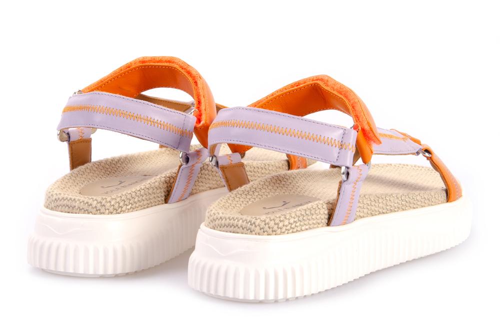 VOILE BLANCHE Donna Sandali LISA ORANGE LILA