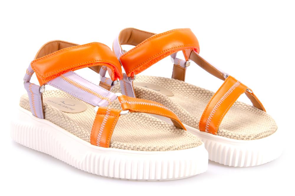 VOILE BLANCHE Donna Sandali LISA ORANGE LILA
