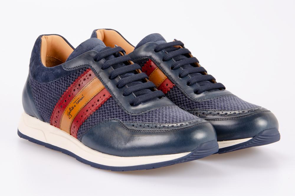 GALIZIO TORRESI Uomo Sneaker 319458 FOULARD BLU 