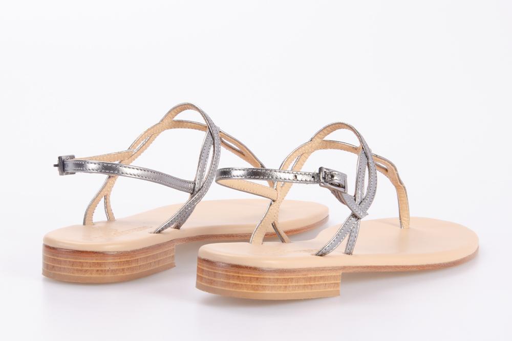 PAOLO FERRARA Donna Sandali 1461 LAMINATO ACCIAIO 
