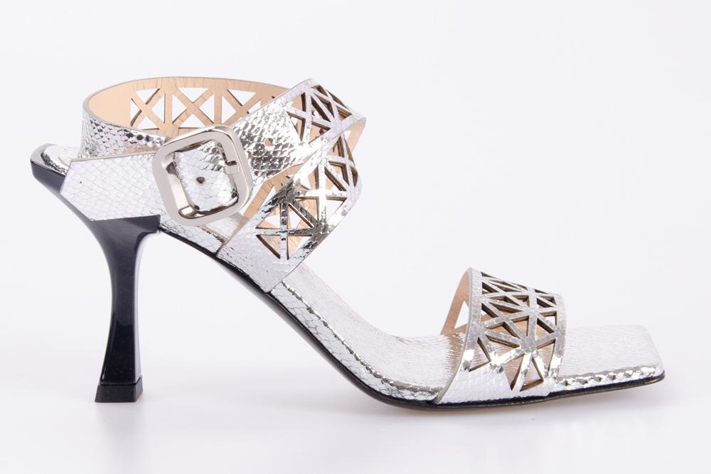 FABI Donna Scarpe con tacco FD8443 SILVER 