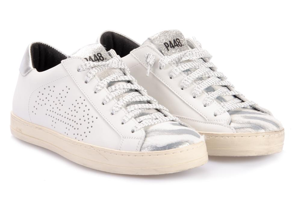 P448 Donna Sneaker JOHN-W COW/SIL 