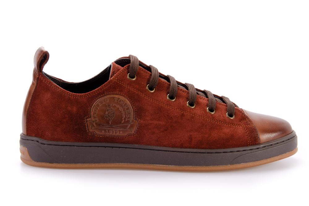 GALIZIO TORRESI Uomo Sneaker 418128 NOUGAT SETA VOLPE 