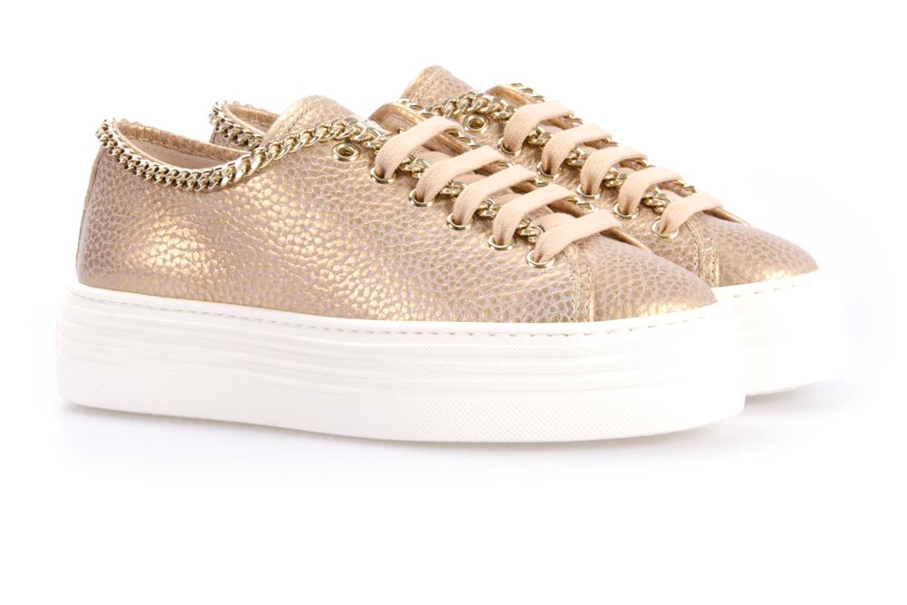 STOKTON Donna Sneaker 500-D BEIGE METALIZZATO 