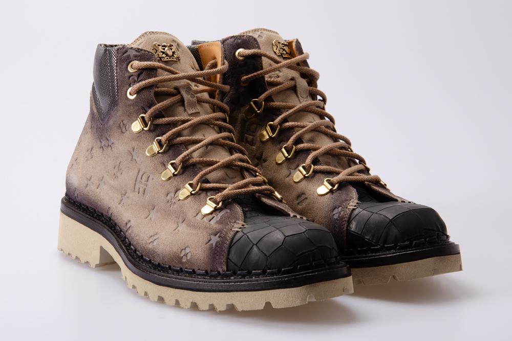 HARRIS Uomo Stivaletto 987 COCCO MATRIX NERO 