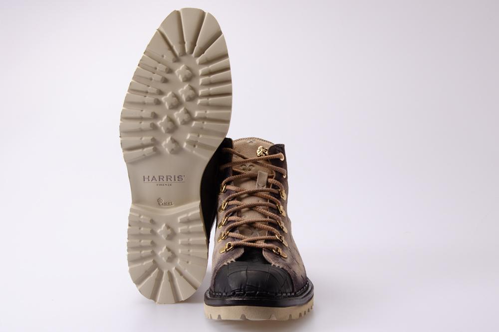 HARRIS Uomo Stivaletto 987 COCCO MATRIX NERO 
