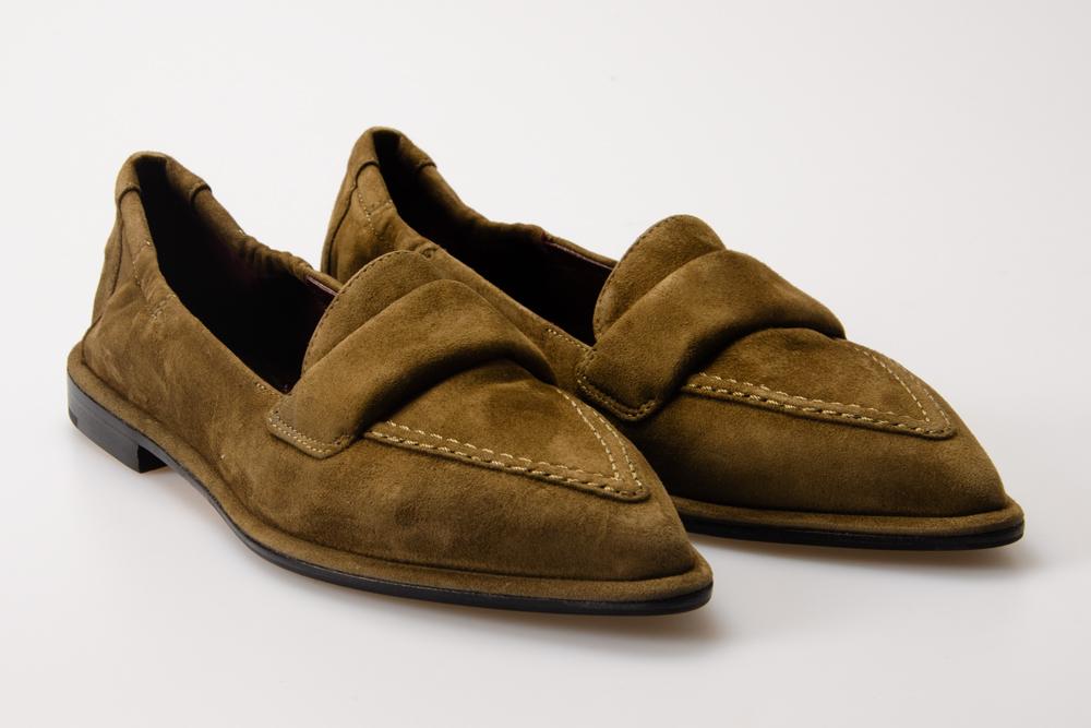 POMME D'OR Donna Mocassini 1140PE CAMOSCIO MILITARY 