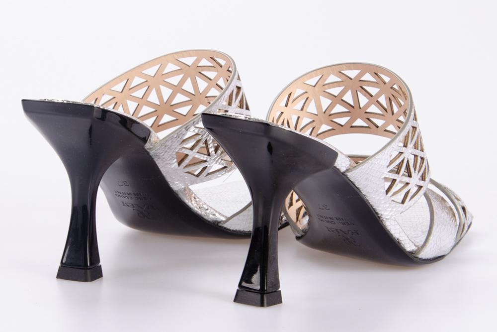 FABI Donna Scarpe con tacco FD8444 SILVER 
