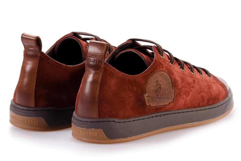 GALIZIO TORRESI Uomo Sneaker 418128 NOUGAT SETA VOLPE 