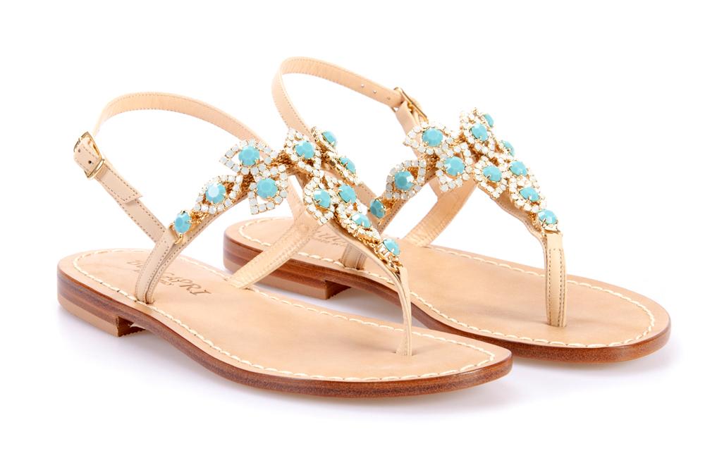 BLUCAPRI Donna Sandali 569 TURCHESE 