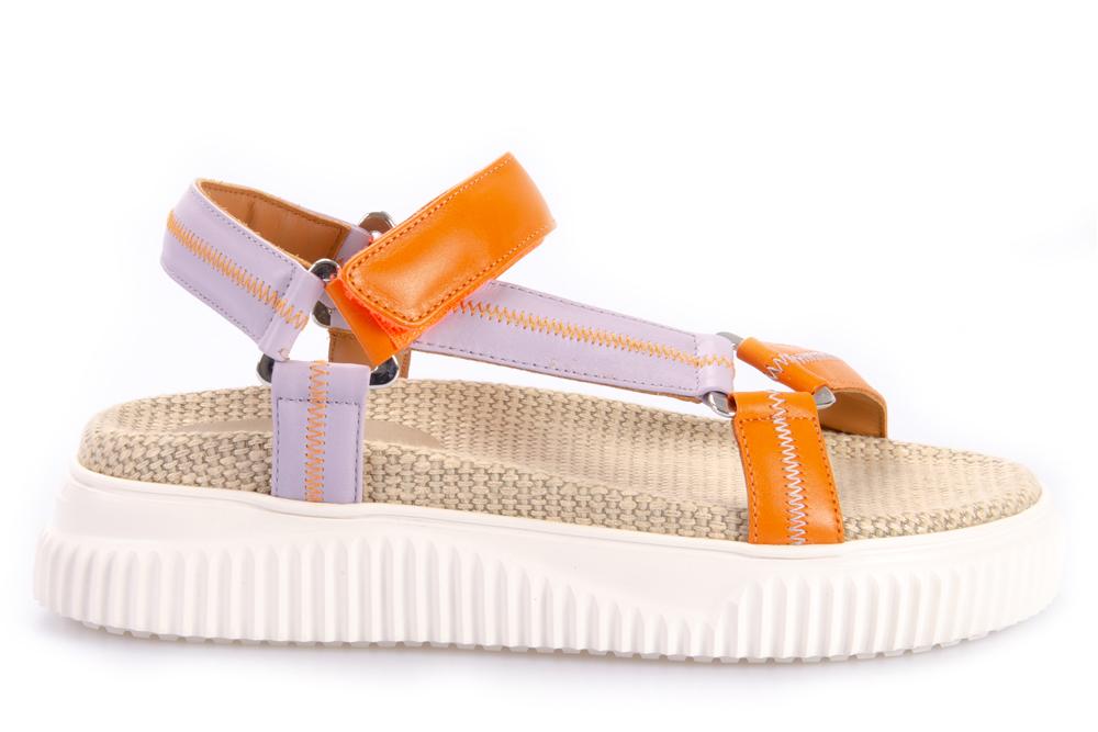 VOILE BLANCHE Donna Sandali LISA ORANGE LILA 