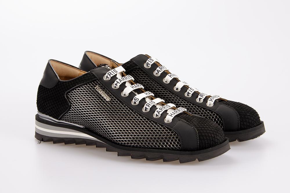 HARRIS Uomo Sneaker 0818 PYTHON NERO MATRIX 