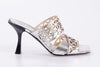 FABI Donna Scarpe con tacco FD8444 SILVER