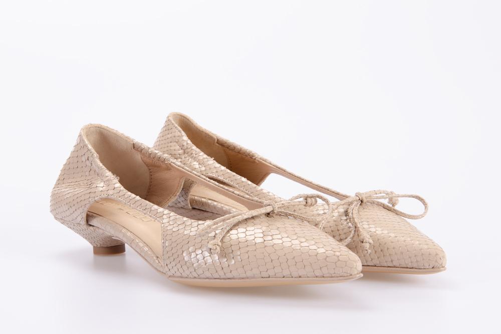 POMME D'OR Donna Decolte 2251A PYTHON PRINT SAND 