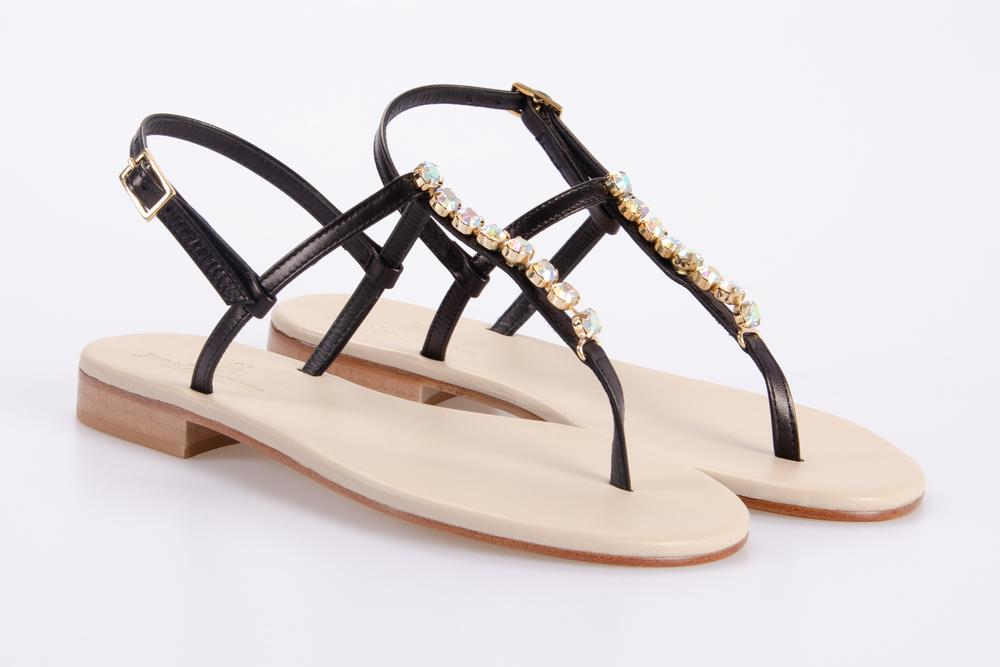 PAOLO FERRARA Donna Sandali CR3131/C NAPPA NERA 