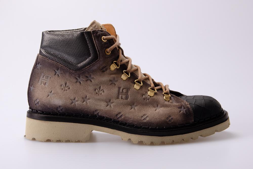 HARRIS Uomo Stivaletto 987 COCCO MATRIX NERO 