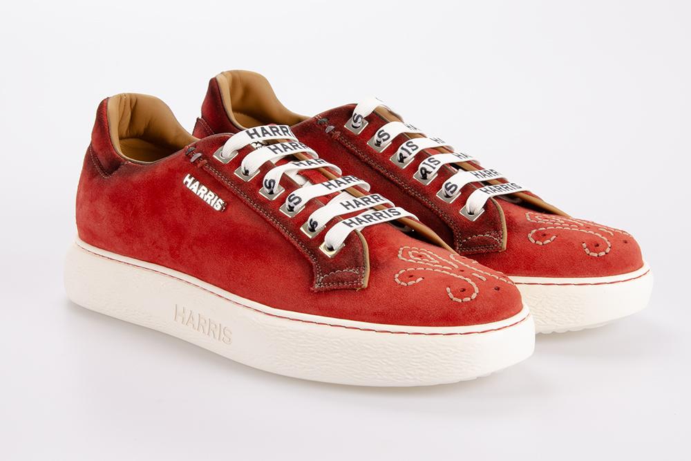 HARRIS Uomo Sneaker LONDON 4 ROSSO RUBINO 