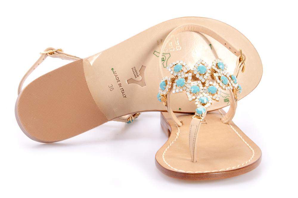 BLUCAPRI Donna Sandali 569 TURCHESE 