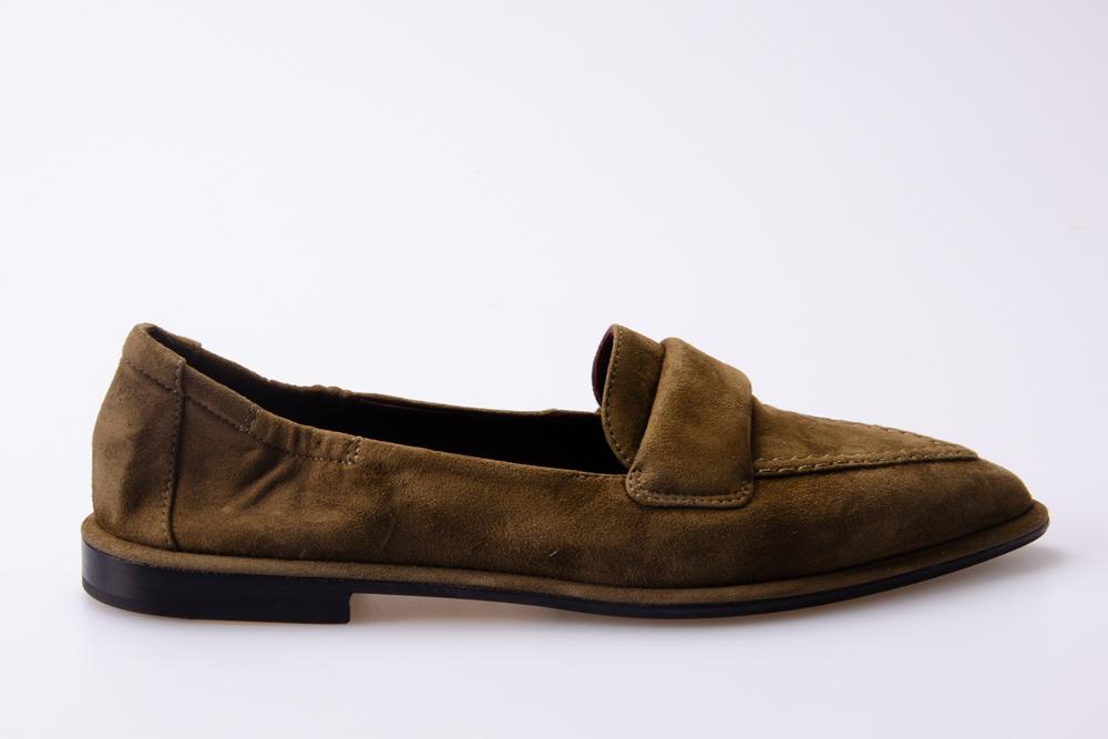 POMME D'OR Donna Mocassini 1140PE CAMOSCIO MILITARY 