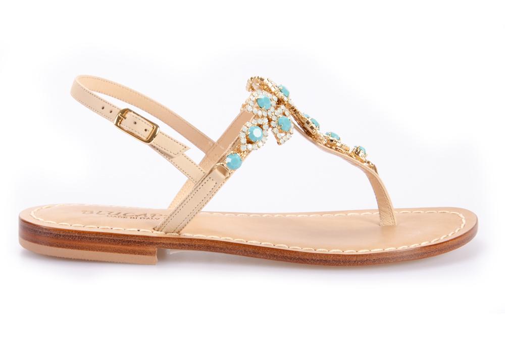 BLUCAPRI Donna Sandali 569 TURCHESE 