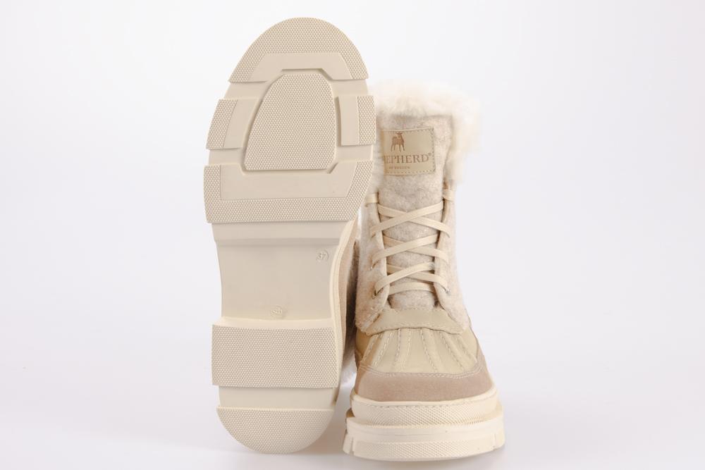 SHEPHERD Donna Stringata alta S_234250 MEGHAN CREME 