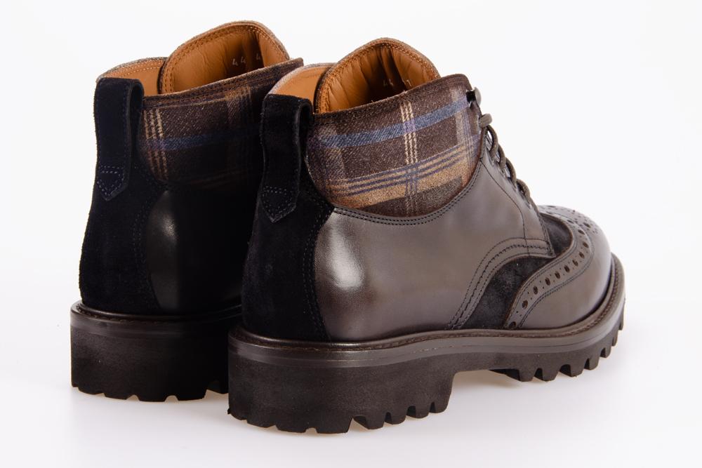 BOTTI Uomo Stivaletto 44 BLU CUOIO 