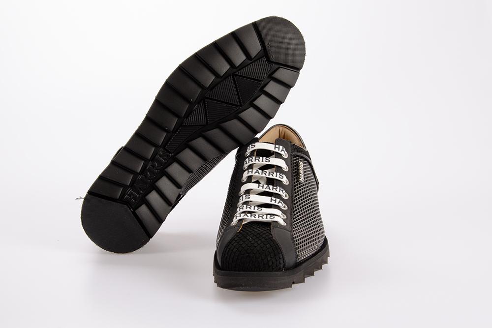 HARRIS Uomo Sneaker 0818 PYTHON NERO MATRIX 