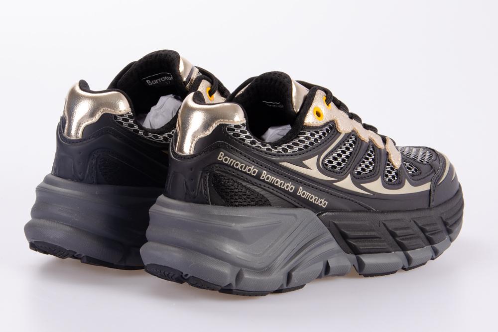 BARRACUDA Donna Sneaker BD1420 BLACK GOLD 