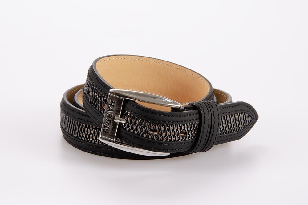 HARRIS Uomo Cintura 5 MATRIX NERO METAL 