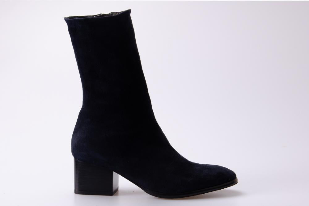 BALDIN Donna Stivale W193604 VELOUR BLU 