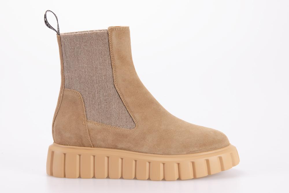 VOILE BLANCHE Donna Stivaletto 2502283 GRENELLE SUEDE LIGHT BROWN 