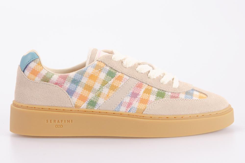 Serafini Donna Sneaker PE26DCOU01 BEIGE CHECKERED COLOURS 